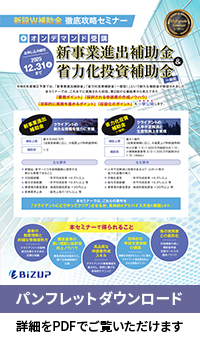 新設W補助金 徹底攻略セミナー　新事業推進補助金＆省力化投資補助金